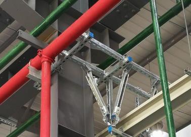 金山该抗震支架的整体式支吊架结构协调性好